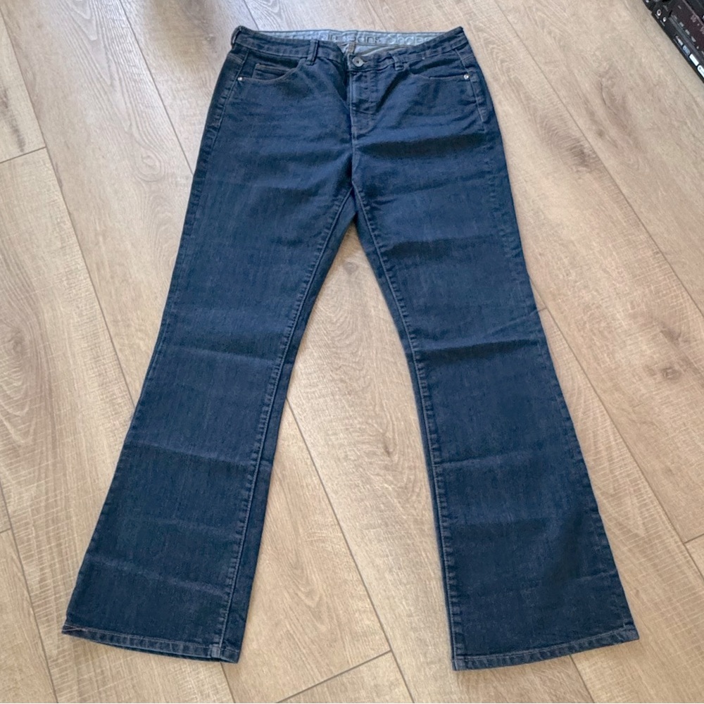 New Women's Dark Wash Denim Shaper Bootcut‎ Jeans Sz 33 Sz 16 Western Streetwear
